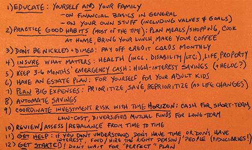 David Index card